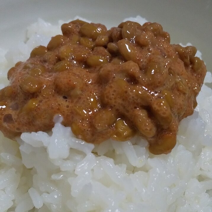 簡単節約★明太納豆ご飯